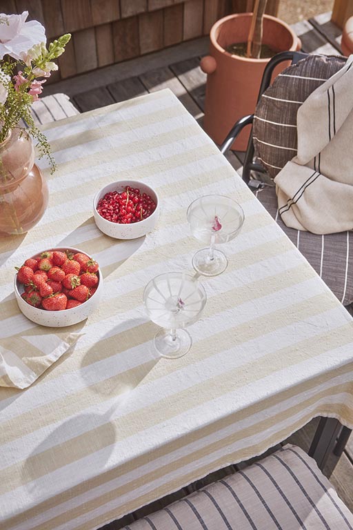 Striped Tablecloth - 260X140 Cm