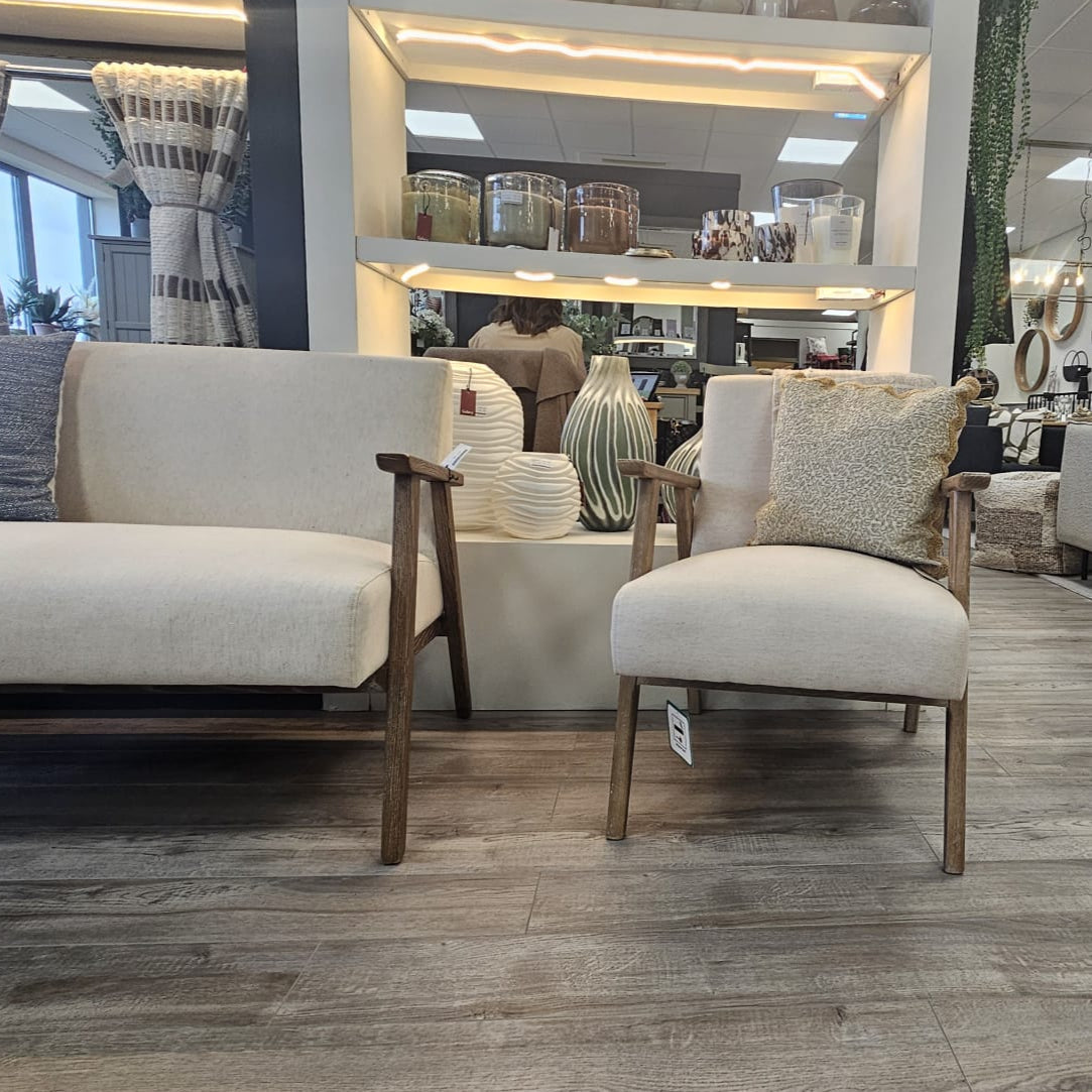 Newton Armchair Natural Linen