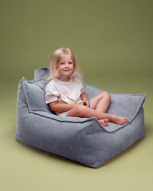 Blueberry Blue Beanbag Chair