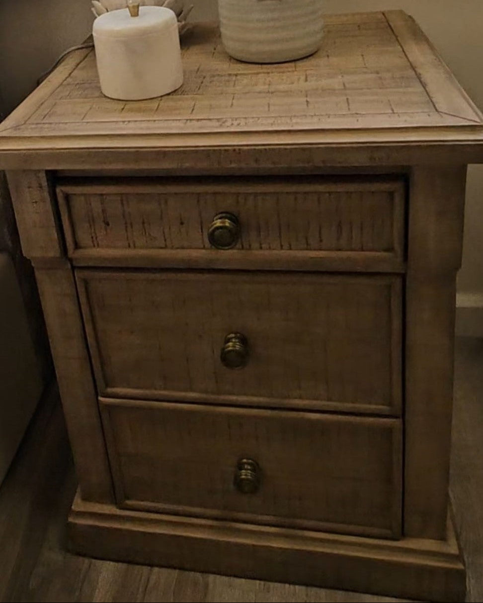Manor 3 Drawer Bedside Table