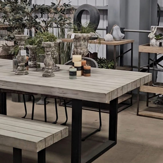 Helwick Dining Table 8 Seater - TABLES - Gallery Direct -