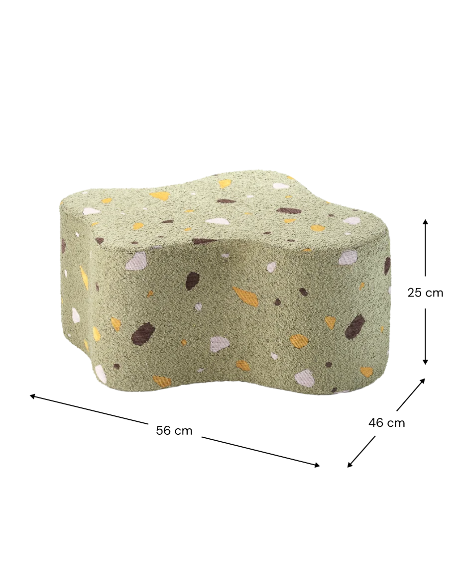 Wigiwama Terrazzo Cloud Pouffe - Green