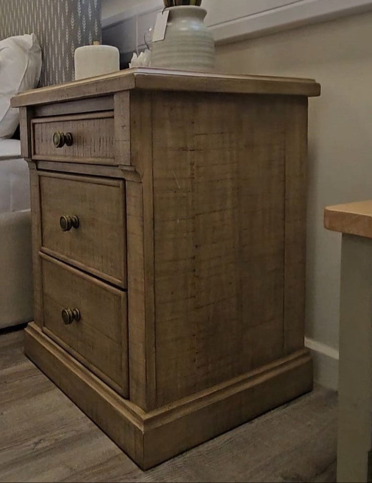 Manor 3 Drawer Bedside Table