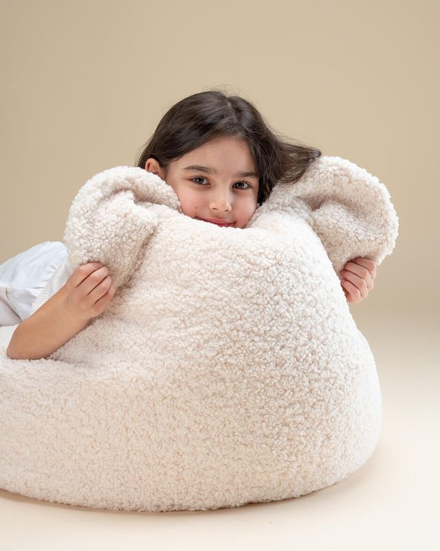 Wigiwama Bear Beanbag - White
