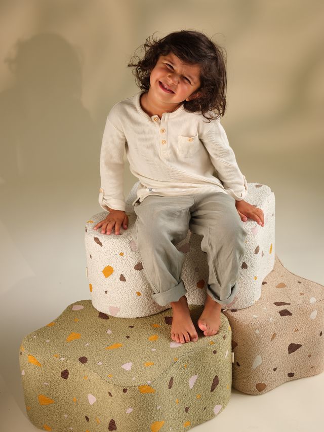 Wigiwama Terrazzo Cloud Pouffe - Green