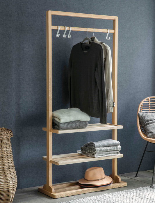 Boscombe Clothes Rail Natural - Coat Stands & Hooks - Garden Trading -
