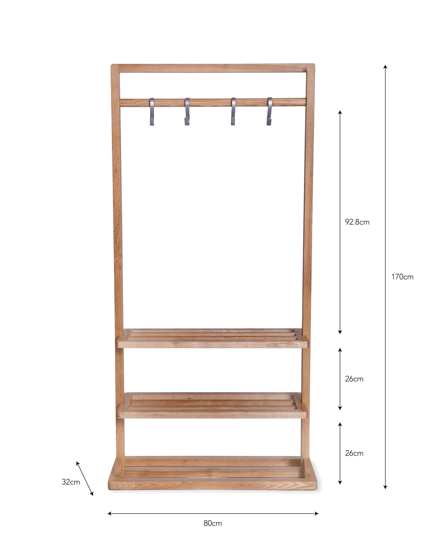 Boscombe Clothes Rail Natural - Coat Stands & Hooks - Garden Trading -