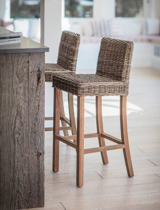Bembridge Bar Stool Natural - Bar Tables & Stools - Garden Trading -