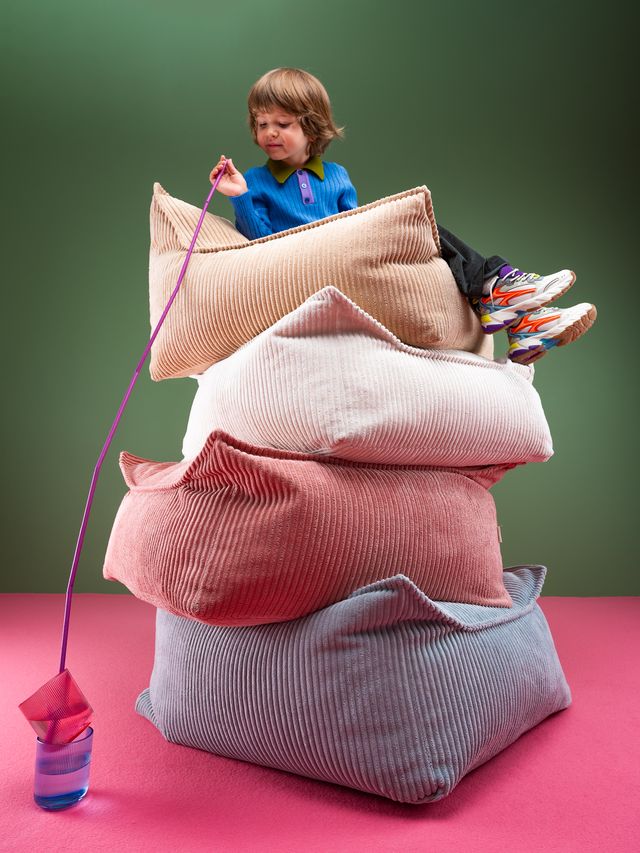Wigiwama Square Ottoman - Pink