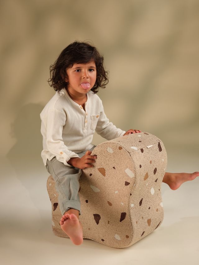 Wigiwama Terrazzo Cloud Pouffe - Brown