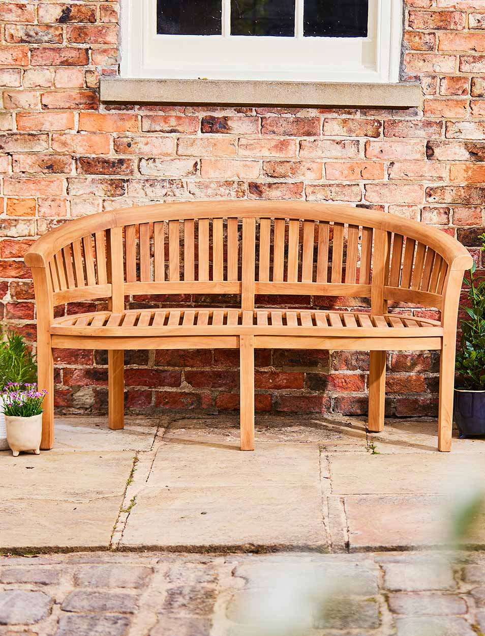 Crummock Teak Bench 3 Seater 160cm - Chairs & Loungers - Garden Trading -