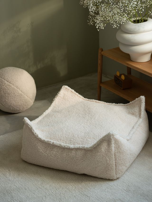 Wigiwama Square Ottoman - Cream