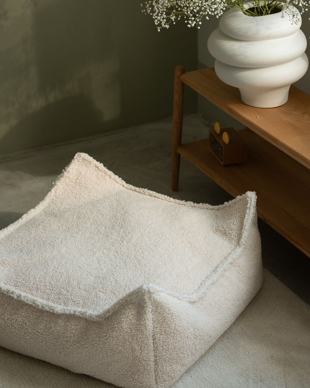 Wigiwama Square Ottoman - Cream