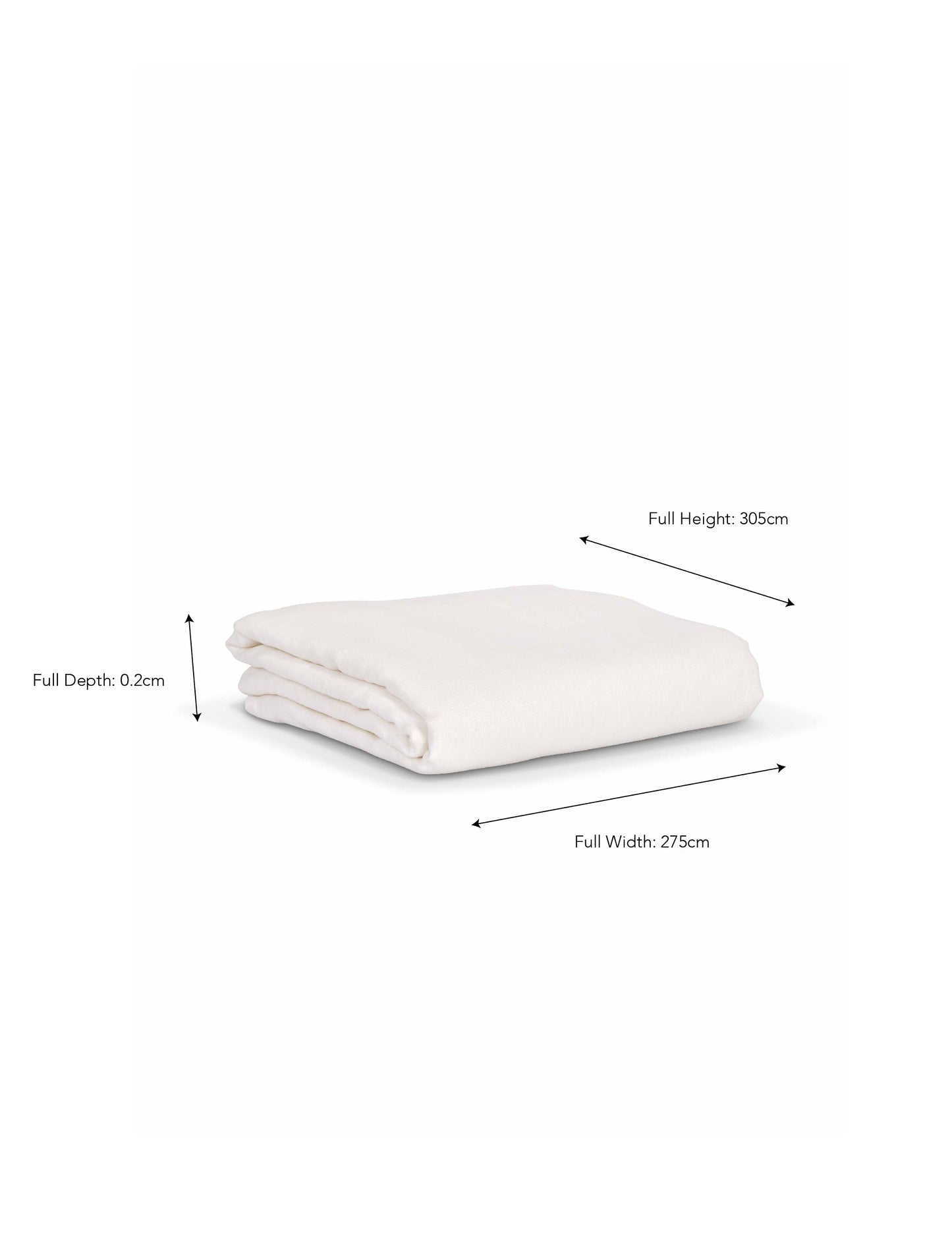 Pembridge Linen Flat Sheet Super King Lily White - Bed Linen - Garden Trading -