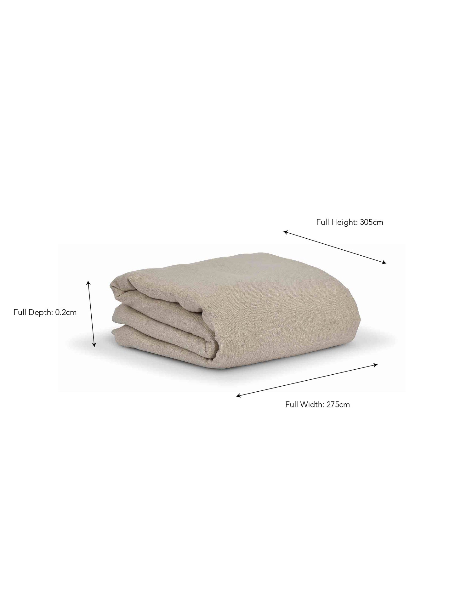 Pembridge Linen Flat Sheet Super King Natural - Bed Linen - Garden Trading -