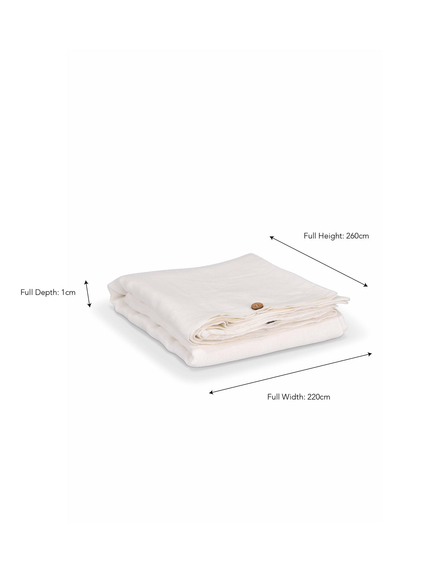 Pembridge Linen Duvet Cover Super King Lily White - Bed Linen - Garden Trading -
