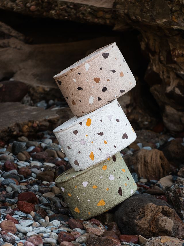 Terrazzo Marble Pouffe
