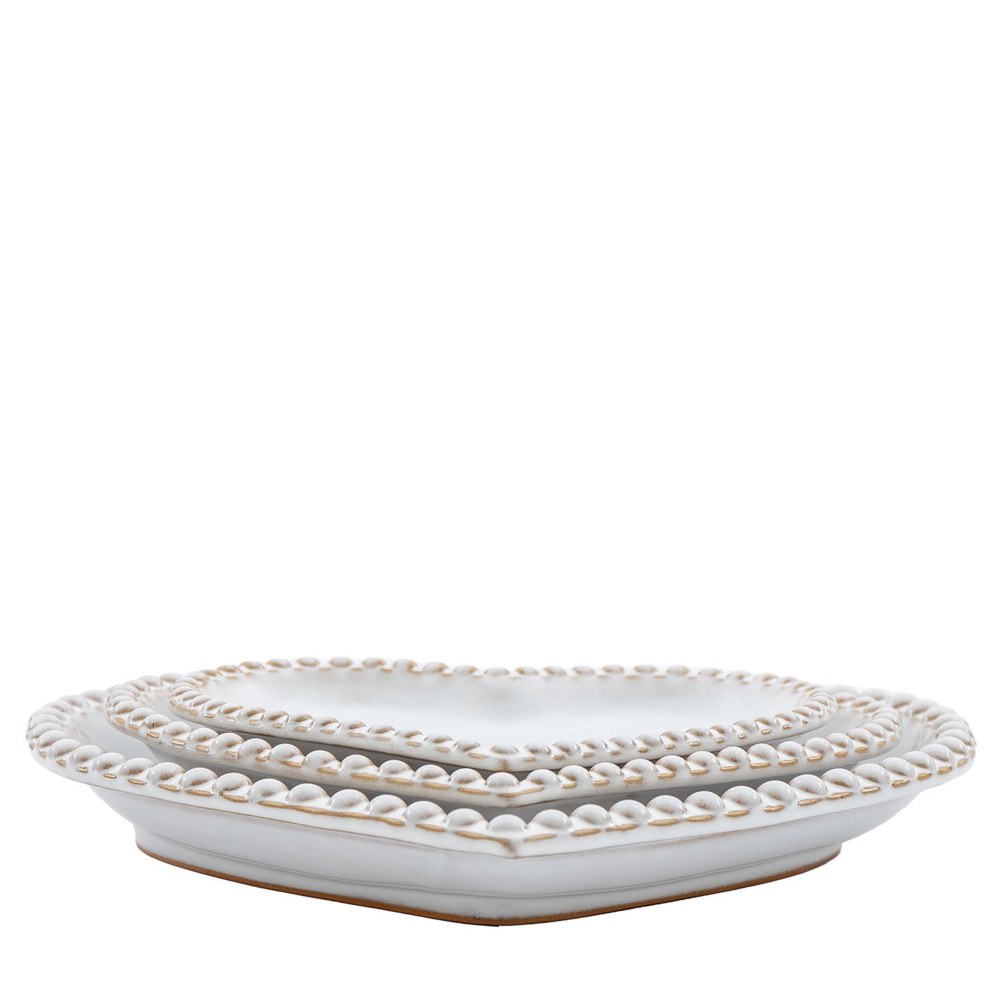 Pobbles Heart Plate Set of 3