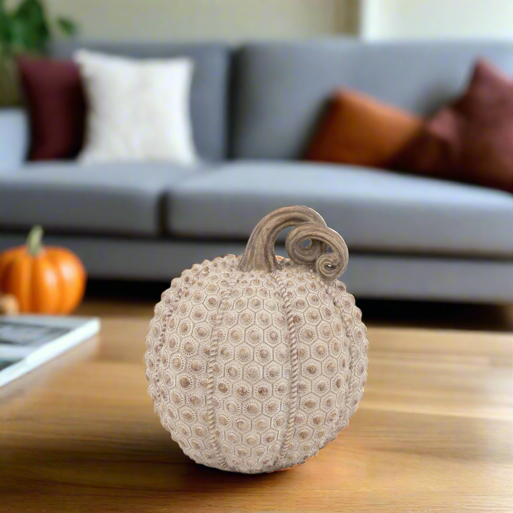 Resin Pumpkin Natural