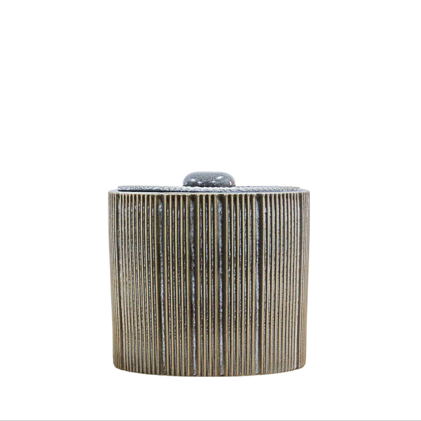 Glaze Jar Grey Large