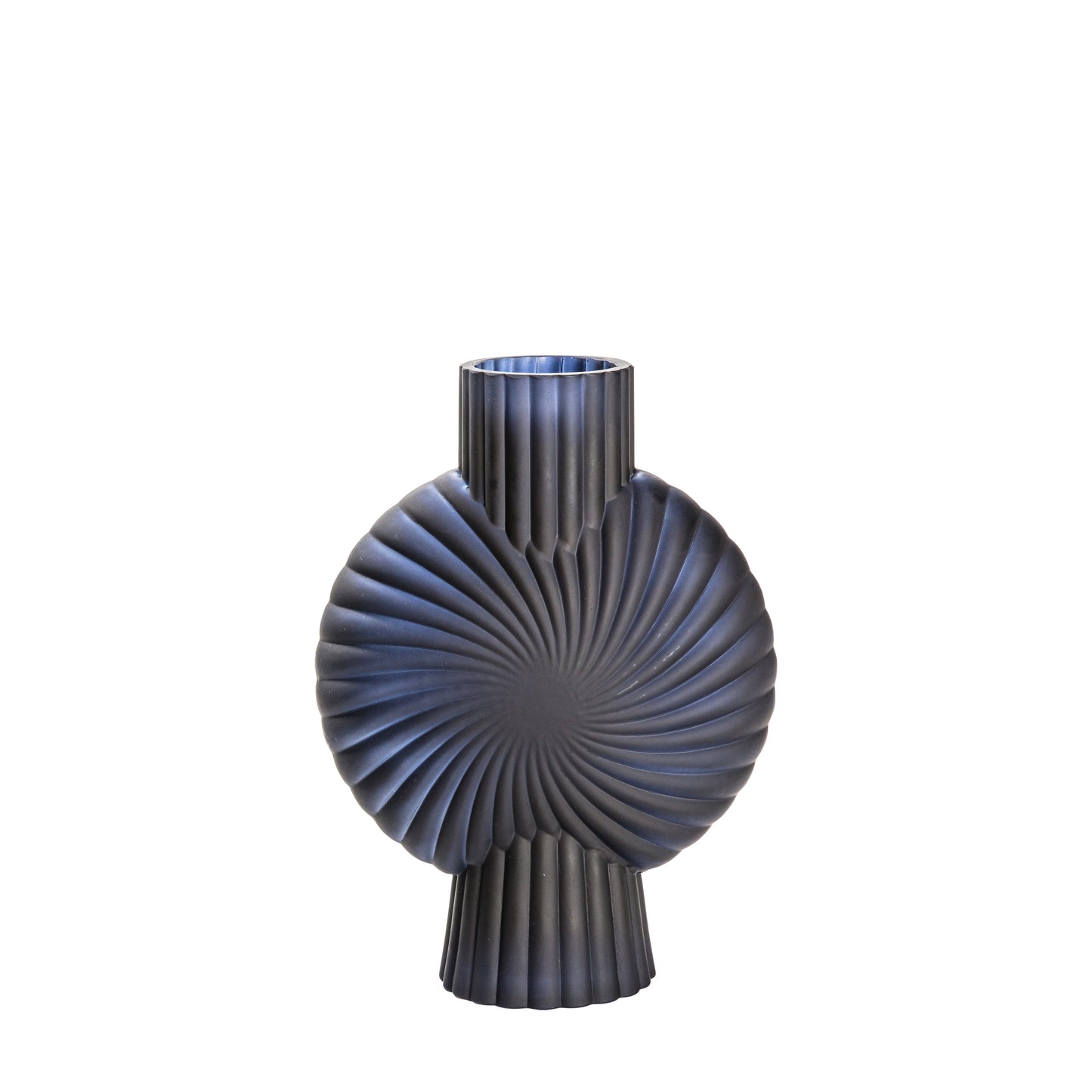 Genoa Black Glass Vase Small