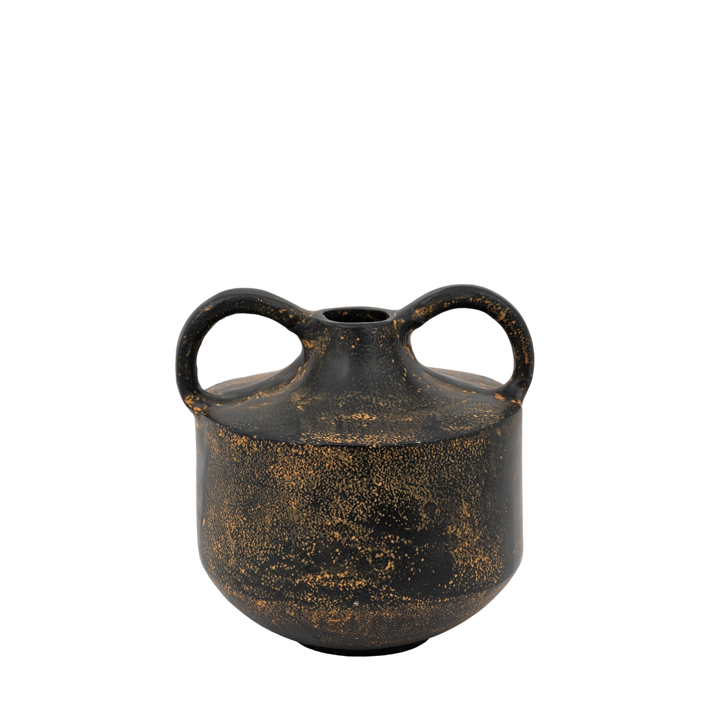 Riddle Cast Metal Vase Small