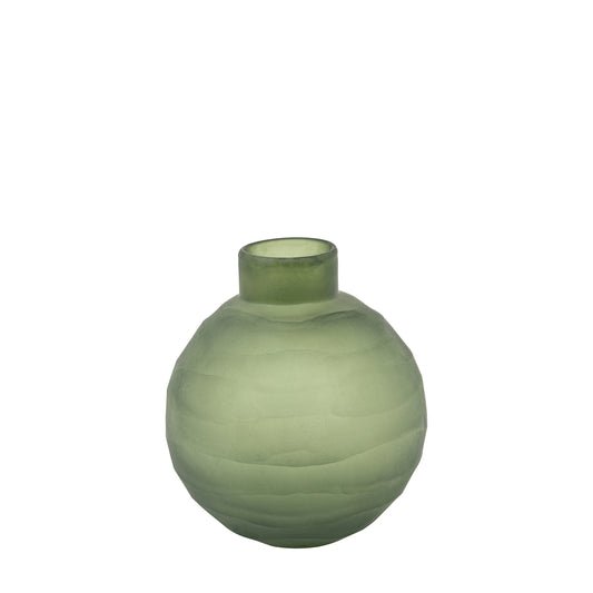 Ripple Green Vase Small