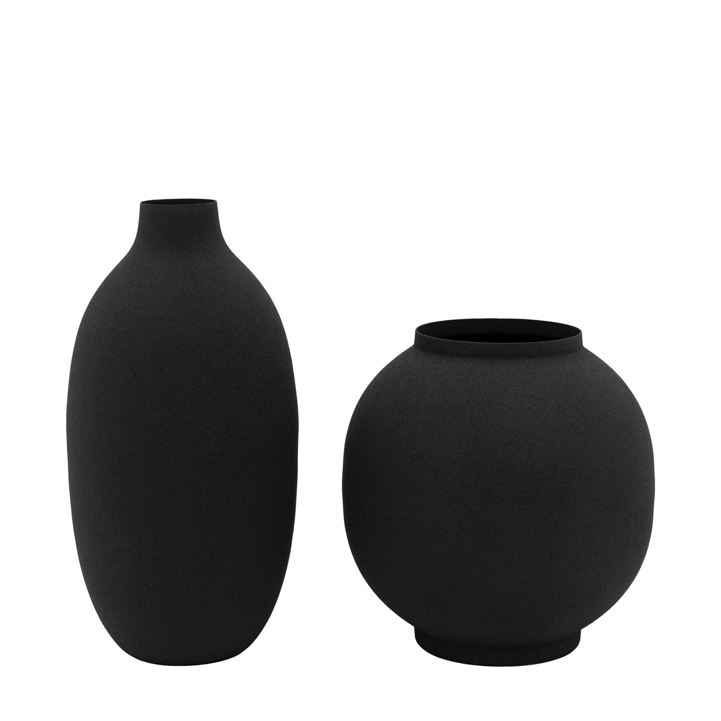 Zabra Vase Black Assorted Set of 2