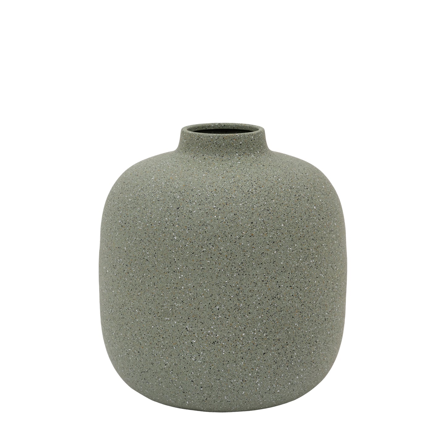 Samphire Cast Metal vase Olive Small