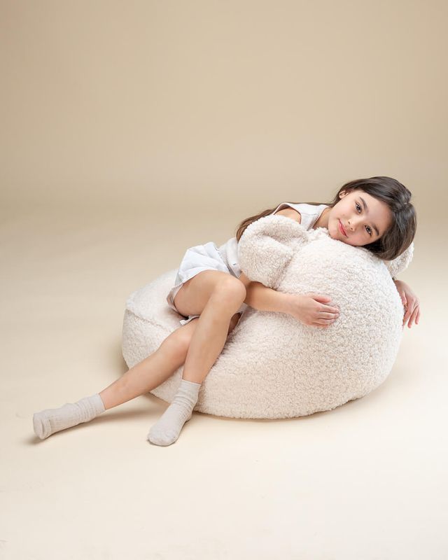 Wigiwama Bear Beanbag - White