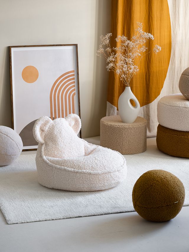 Wigiwama Bear Beanbag - White
