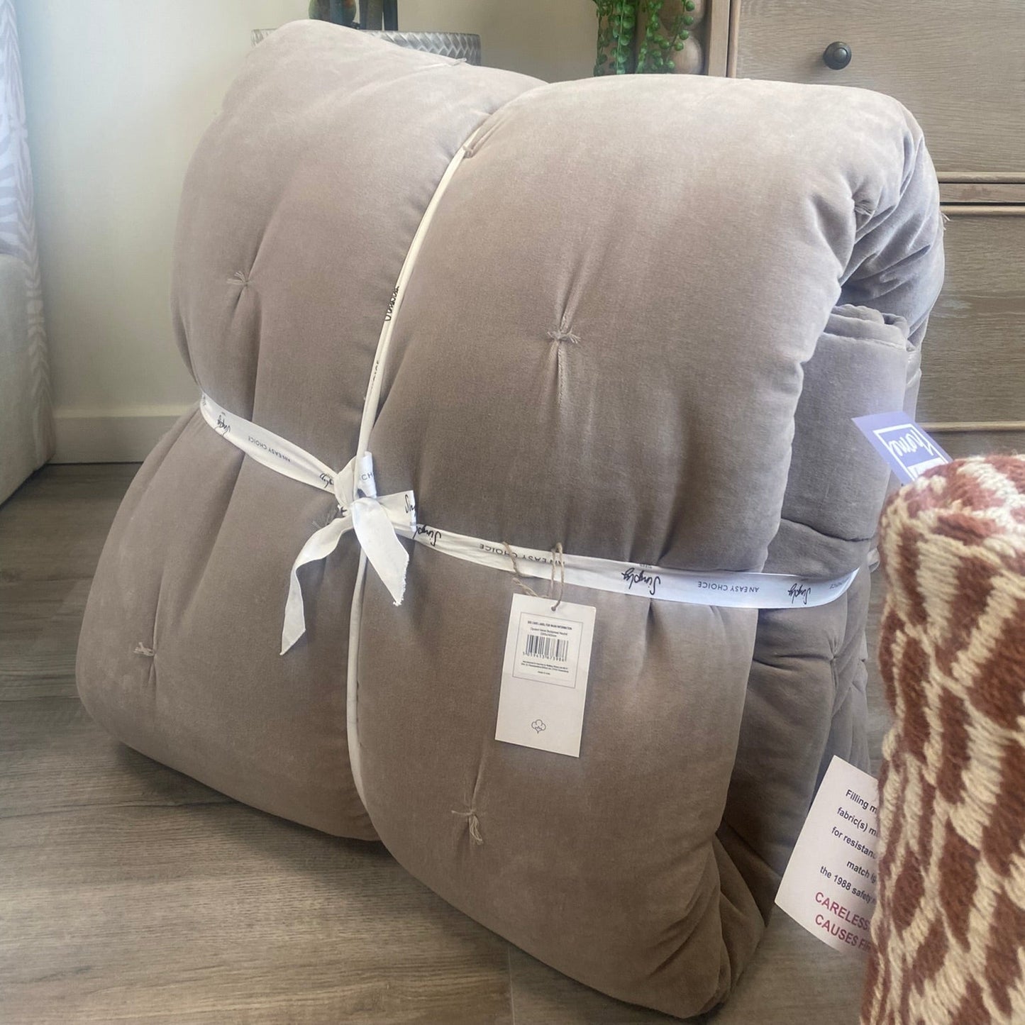 Luxe Velvet Bedspread Natural