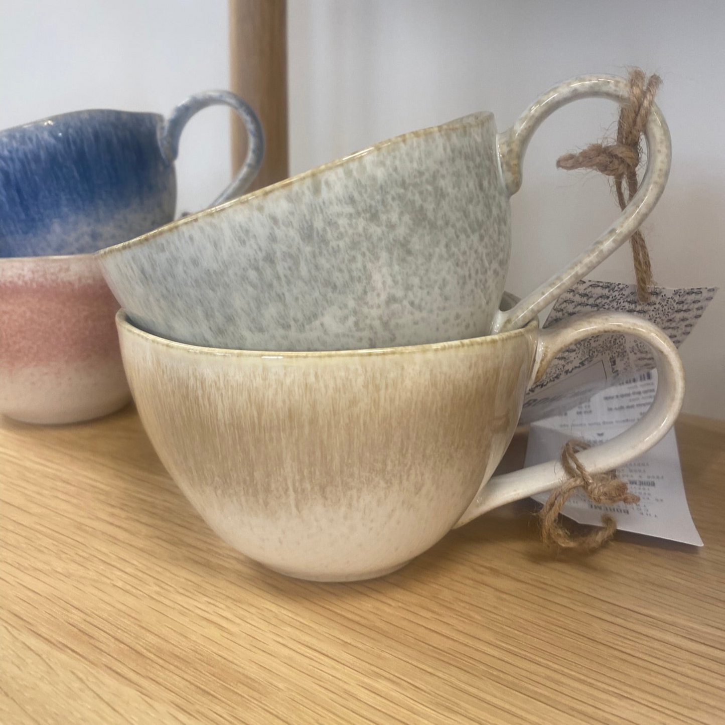 Caspian Reactive Mug Duck Egg Set of 4
