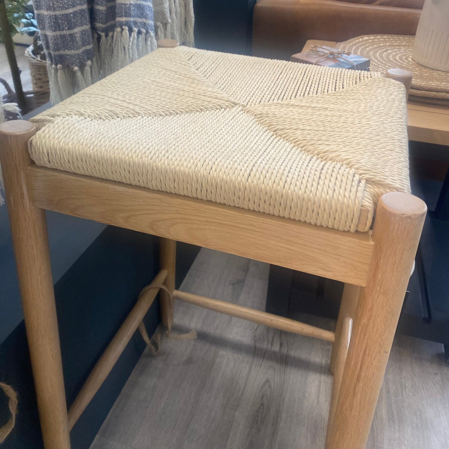 Farmhouse Rope Stool