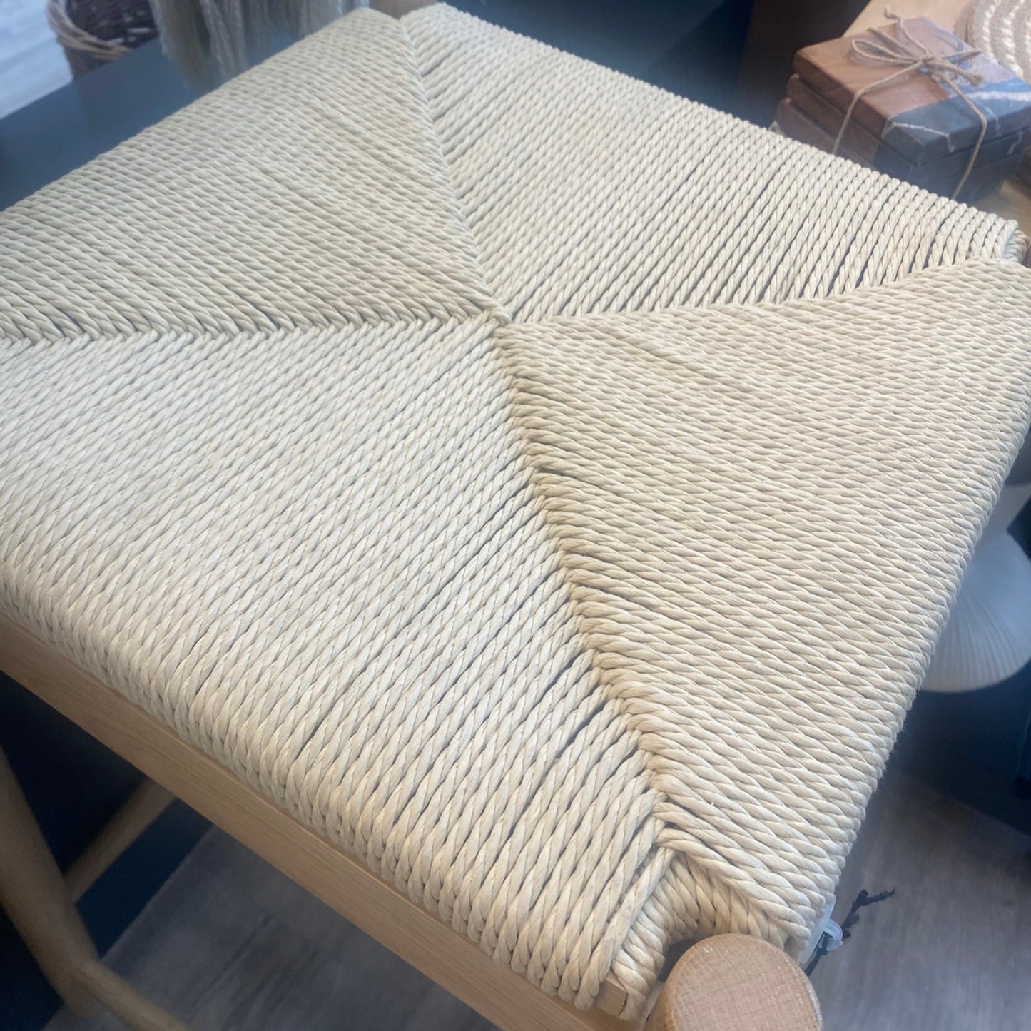 Farmhouse Rope Stool