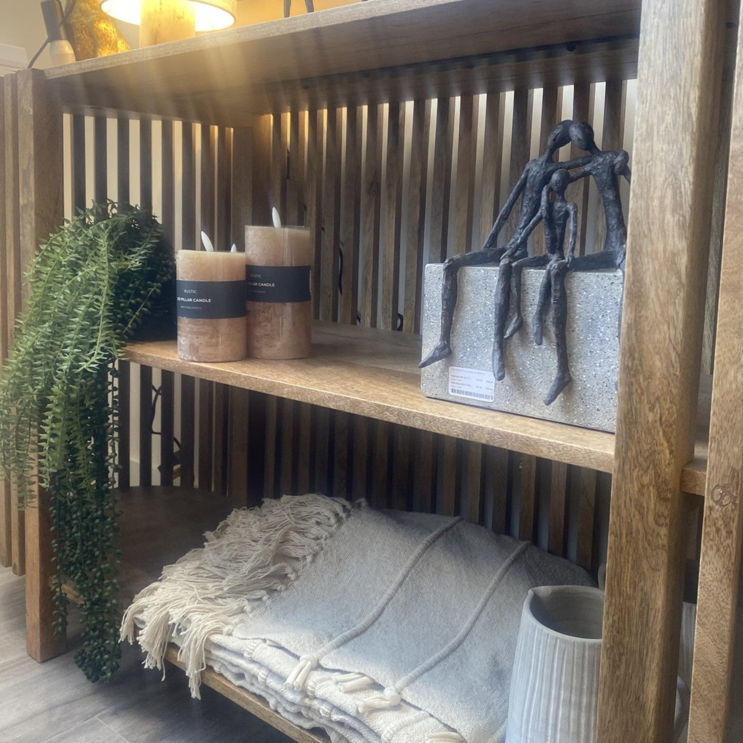 Wern Slatted Console Table