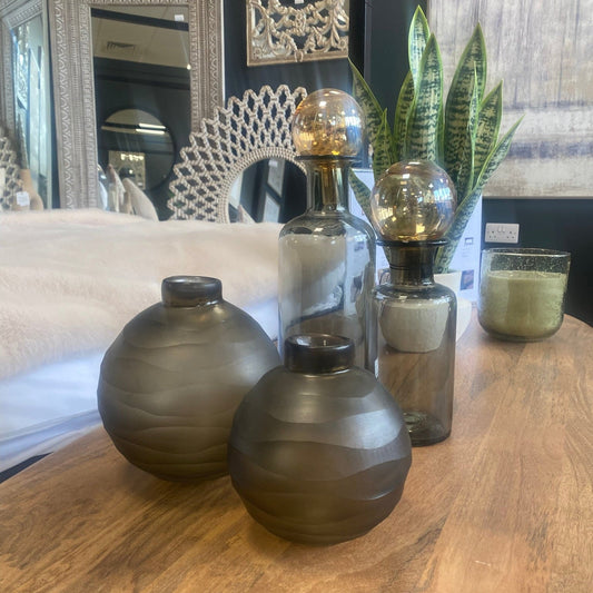 Ripple Smoke Vase Small