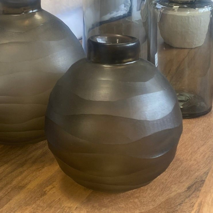Ripple Smoke Vase Small