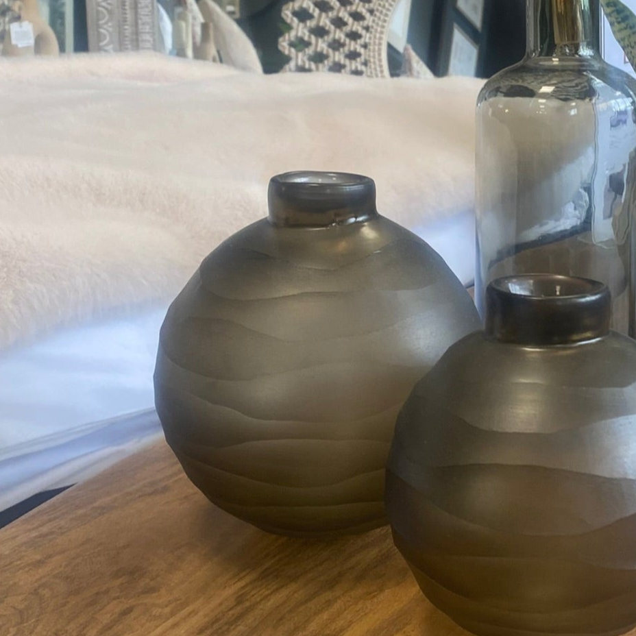 Ripple Smoke Vase Large