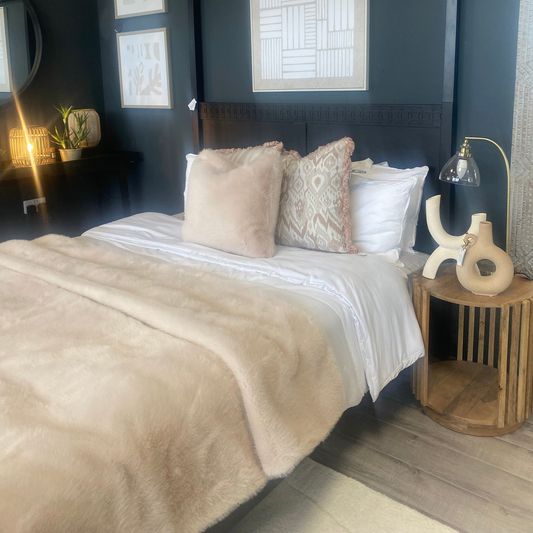 Annie Faux Fur Throw Large - THROWS - Gallery Direct -