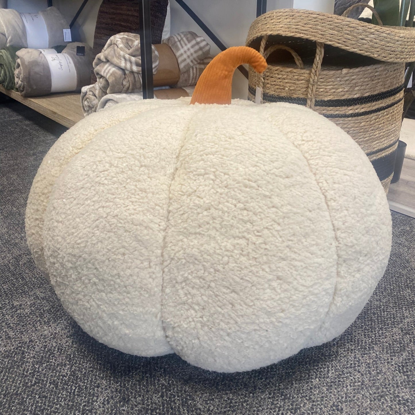 Maxie Pumpkin Super Soft Floor Cushion - CUSHIONS - Gallery Direct -