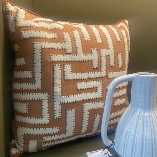 Horatio Cushion Apricot - CUSHIONS - Gallery Direct -