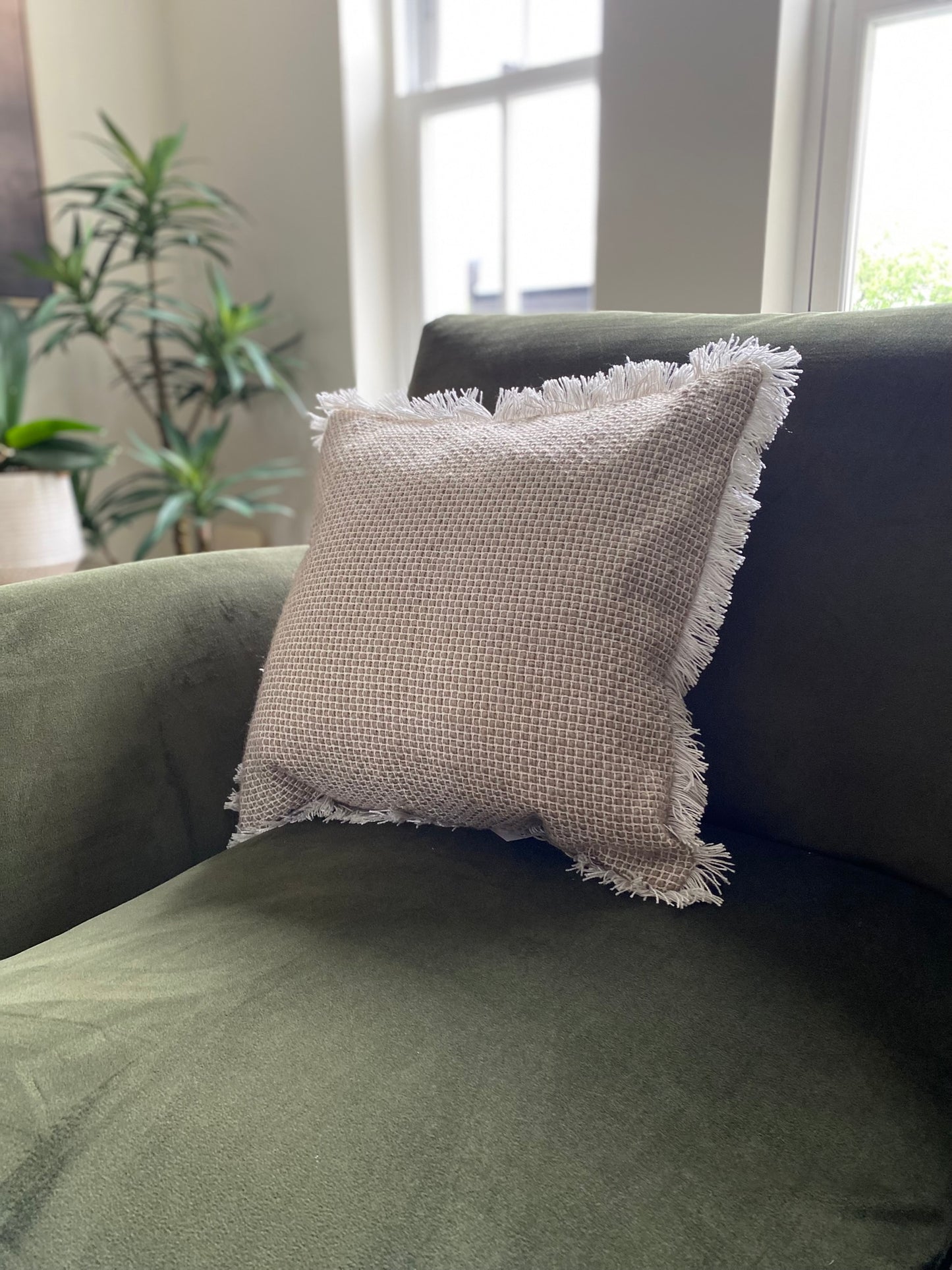 Maddie Woven Cushion Natural