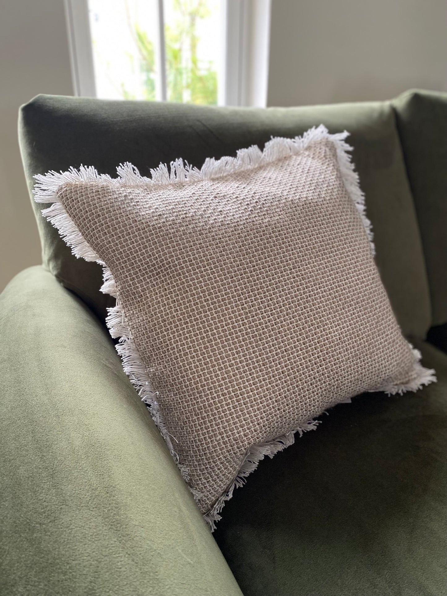 Maddie Woven Cushion Natural