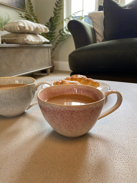 Caspian Reactive Mug Pink Set of 4