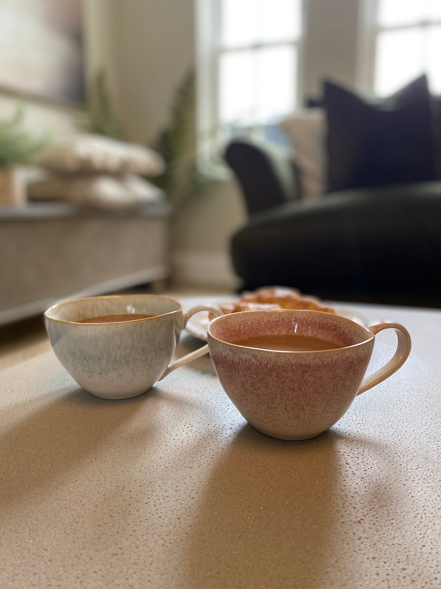 Caspian Reactive Mug Duck Egg Set of 4