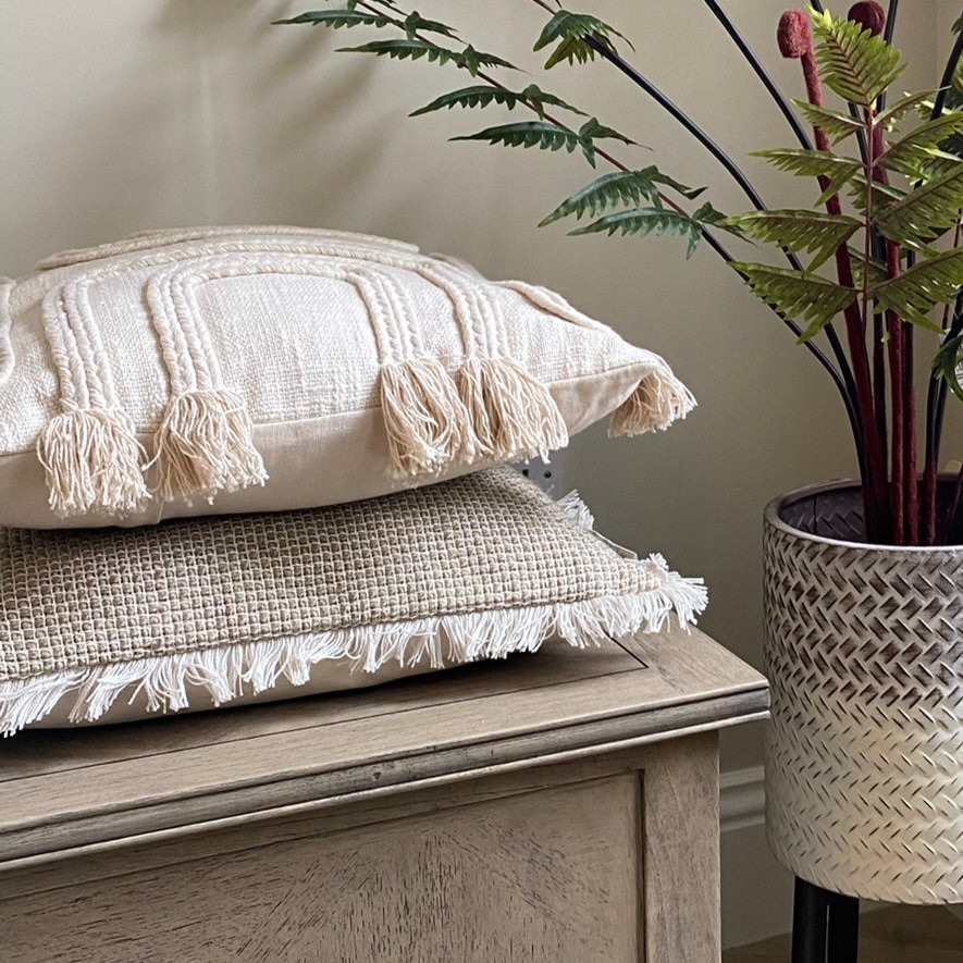 Maddie Woven Cushion Natural