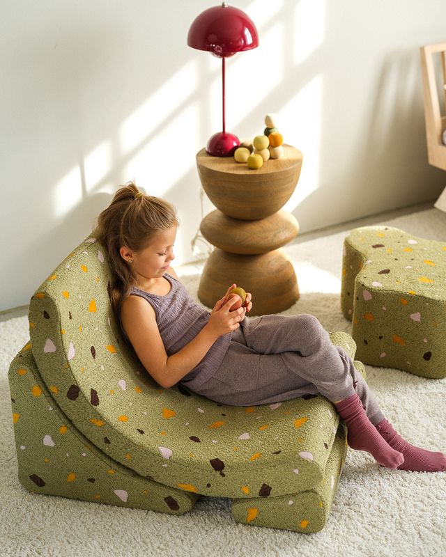 Terrazzo Moss Moon Chair