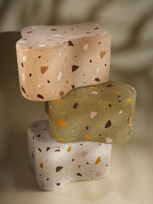 Wigiwama Terrazzo Cloud Pouffe - Multi-Colour