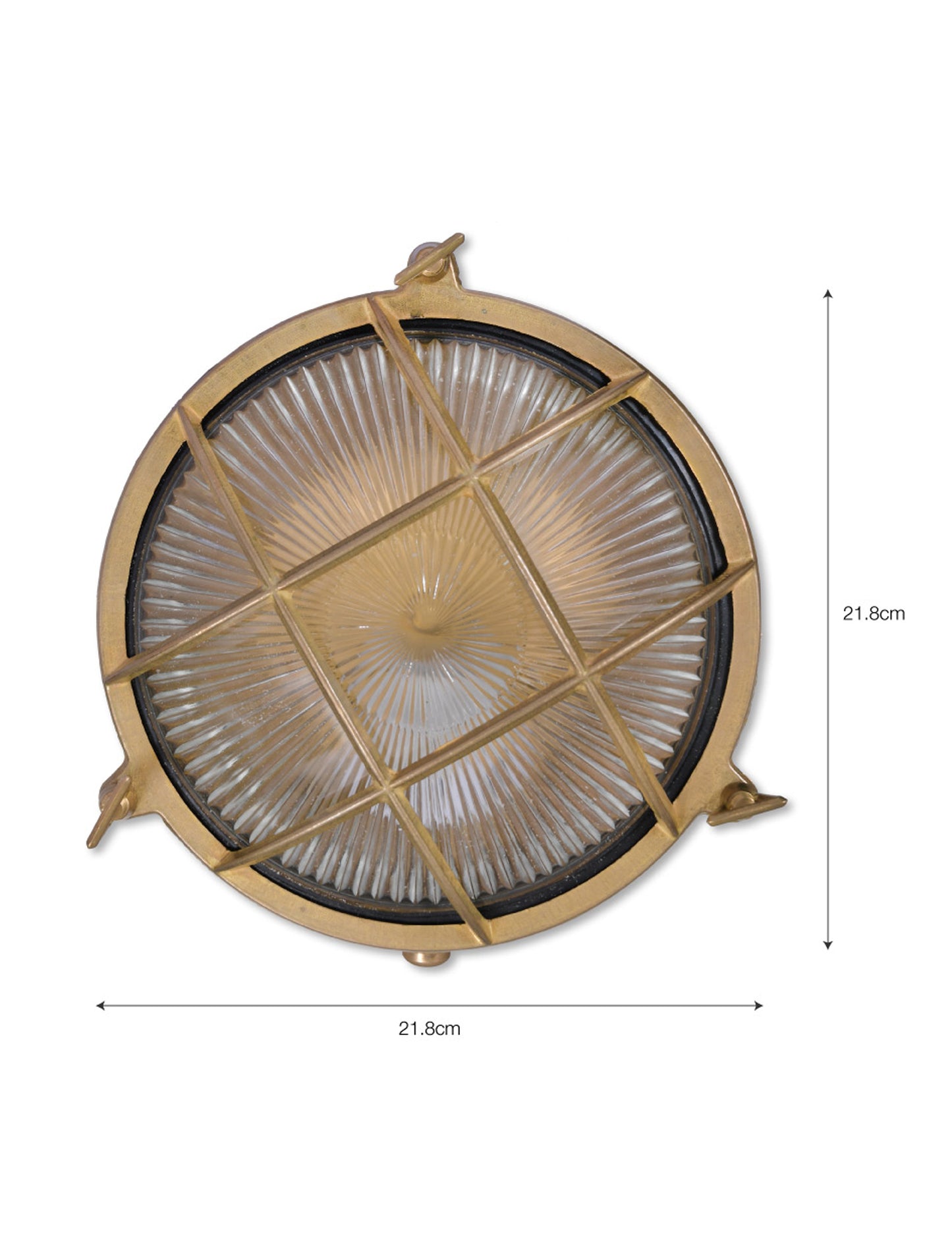 Devonport Round Bulk Head Light Brass - Wall Lights - Garden Trading -